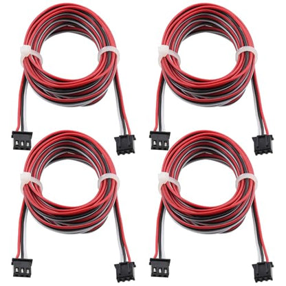 4Pcs 3D Printer Endstop Extension Cables XH2.54 3PIN Connector Cable 2 Meters, Ender 3 Limit Switch Extension Cable – Compatible with Creality Ender 3/5/CR10 – Extension Wire for Limit Switches, - style: 4Pcs 3D Printer Endstop Extension Cables