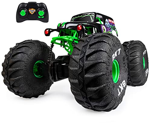 Monster Jam, Official Mega Grave Digger All-Terrain Remote Control Monster Truck with Lights, 1:6 Scale, Kids Toys for Boys and Girls Ages 4-6+ - color: Mega Grave Digger (V1)