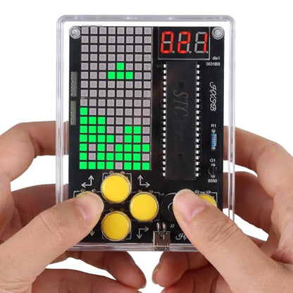 PEMENOL 7-in-1 Game Soldering Project Kit | DIY Game Console Electronics Kit for Electronics Learning, 3 Difficulty Levels, for Teens 15+ & Adults Soldering Practice