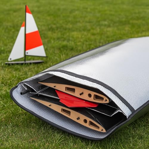 Rc Plane Wing Bag 30 CC Bubble Layer Protection Bag for 2 Wings&Tube to Rc Airplane - size: 30 CC