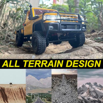 WPLDEWAN MN82T RC Rock Crawler RC Truck 4x4 1/12 Scale All Terrain | Remote Control Pickup with Crane Hook RTR Proportional Throttle Steering 280 Motor Hobby Car Adult