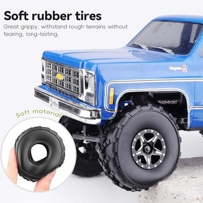 1.0 Tires Sticky - All Terrain Super S5 Soft with Foam Inserts 1/24 1/18 RC Crawler Mud Tires for Traxxas TRX4M Axial SCX24 Bronco Gladiator C10 JLU Deadbolt B17 FCX18 FCX24, 4PCS