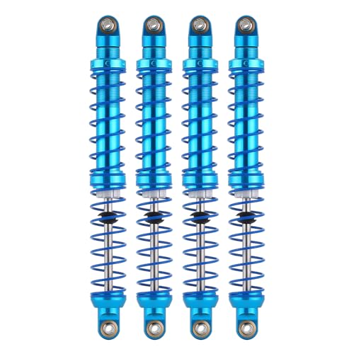 INJORA RC Shock Absorber Oil Adjustable Damper Set with Springs for 1/10 RC Truck Crawler Axial SCX10 TRX4 D90 (120mm) - size: 120mm