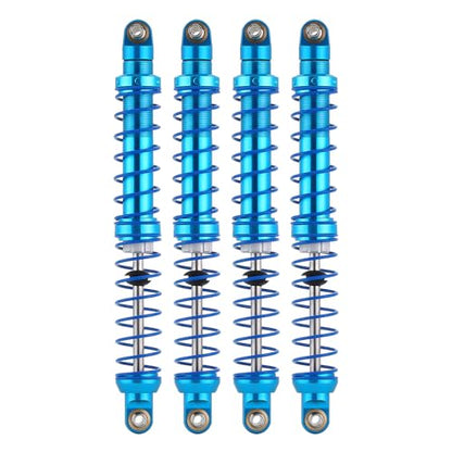 INJORA RC Shock Absorber Oil Adjustable Damper Set with Springs for 1/10 RC Truck Crawler Axial SCX10 TRX4 D90 (120mm) - size: 120mm