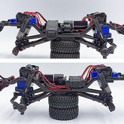 AXSPEED Aluminum RC Crawler Shocks Flex Blades 1/18 Adjustable Suspension Shock Mount for TRX4-M TRX4M Upgrade