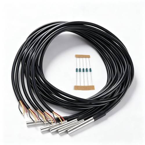 5PCS 1M DS18B20 Temperature Sensor Waterproof Digital Thermal Probe Sensor for Arduino EK1083