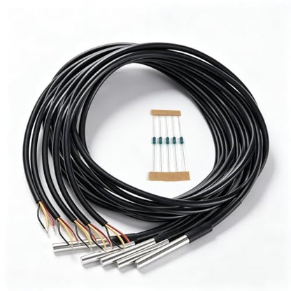 5PCS 1M DS18B20 Temperature Sensor Waterproof Digital Thermal Probe Sensor for Arduino EK1083