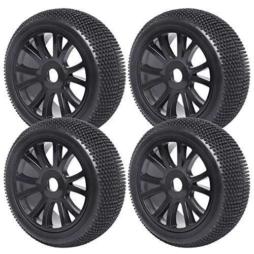 RC Buggy Wheels and Tires with 17mm Hex for 1/8 Arrma Typhon 6S BLX Losi 8IGHT HPI Racing Trophy Brushless RC Off Road Car, 4PCS