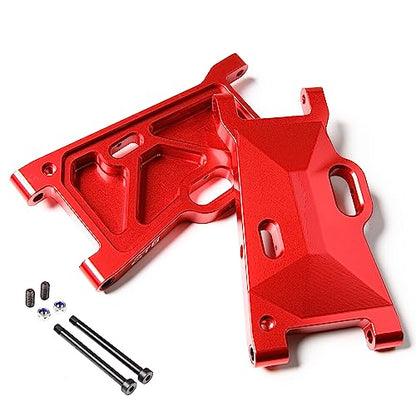 GTBRacing CNC Aluminum Alloy Front Rear Universal Suspension Arms Set for 1/5 RC Car LOSI Desert Buggy XL DBXL DBXL-E V1.0/2.0 Upgrade Part (Red) | Aluminum Losi dbxl arm - color: Red