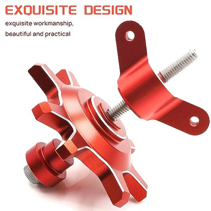 1.9/2.2 Beadlock Wheels Mounting Tool for RC Crawler Tires Rims(Red) | Wheel Mounting,1/10 Scale,Beadlock Tires,Easy Assembly,Precision Fit,Durable Construction - color: Red