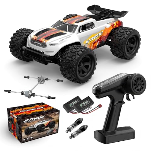 1:18 RC Buggy 36 KPH Fast RC Cars for Adults, 4WD Ready to Run Remote Control Car with 2 Batteries, Hobby RC for Boys and Beginners, JC18W