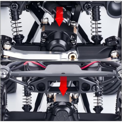 Brass Steering Knuckles Rear Hubs Weights Diff Covers for 1/30 RC Crawler AXIAL SCX30 Ford Bronco 4X4 Jeep Wrangler JLU Upgrades (Rear Diff Cover) - color: Rear Diff Cover