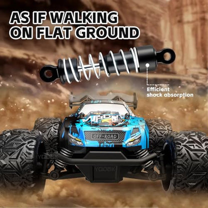 1/20 Scale Fast RC Cars, 20KM/H 4WD Off-Road High Speed Remote Control Trucks for Adults and Kids Boys, All Terrain Truck Toys Gifts Blue - style: S767-blue