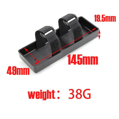Black Battery Box Tray Case Compatible with 1/10 1/8 RC Crawler Axial SCX10 D90 TRX4 (4 PCS) - style: 4 PCS