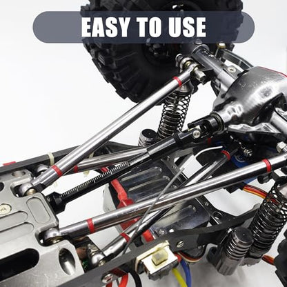 SCX10 Drive Shaft 2pcs 68-229mm Cut to Length Stainless Steel Driveshaft for 1/10 RC Crawler LCG Rig Sportys Scalers GSPEED Capra SCX10 Pro Element DIY SCX10(Black) - color: Black