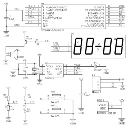 DIY Soldering Practice Kit, Digital Alarm Clock Soldering Kit, 4-Digit Display, RGB Color Modes, Electronic Soldering Project