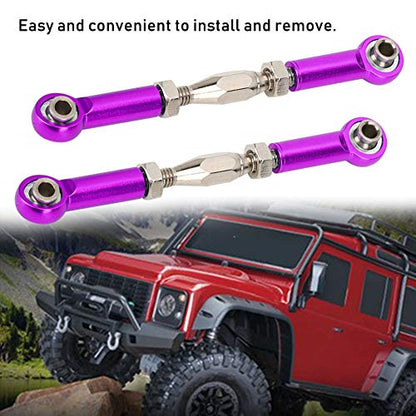 RC Pull Rod, 6Pcs Adjustable Servo Links Tie Rod RC Car Linkage Aluminum Alloy Turnbuckle Rod Linkage Set for RC Hobby Car Model() Turnbuckle Rod Linkage Rc Car 50Mm Turnbuckle
