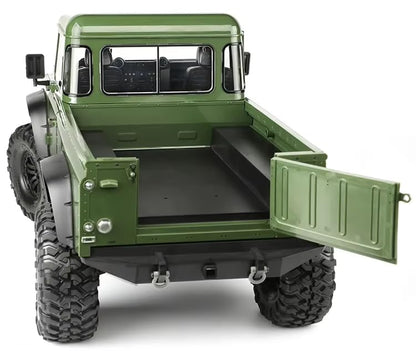324mm Wheelbase 2-Door Pickup Truck Body Shell for 1/10 RC Crawler Car, Compatible with Traxxas TRX4 Defender RD110 (White) - color: White