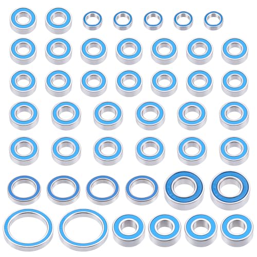 45Pcs P6 Steel Rubber Sealed Bearing Kit for 1/10 Tra-xxas Summit | RC Crawler Upgrade Parts