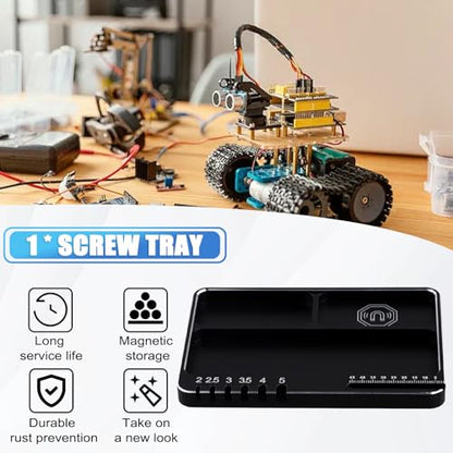 RC Car Truck Aluminum Alloy Magnetic Screw Tray Storage Container Ring Electronic Parts Screw Organizer Tray