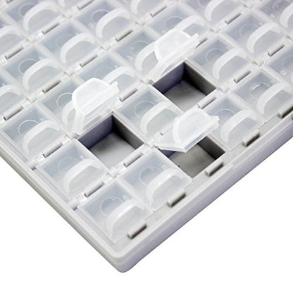 3pcs AideTek BOXALL72 SMD SMT Resistor Capacitor 1206 0805 0603 Box Organizer Craft Beads Storage 72 Compartments on Each Box - style: 3BOXALL72