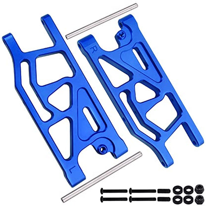 Aluminum Rear Lower Suspension Arms Set for ARRMA Mojave 6S BLX Upgrades 1/7 Scale Desert Truck, Replaces ARA330607 (Blue) - color: Blue