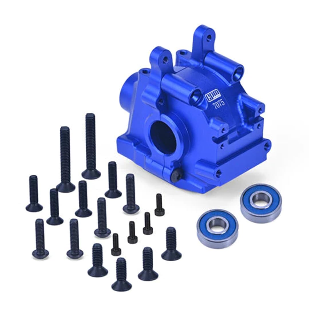 GPM Racing Aluminum 7075 Front Bulkhead Blue for Losi 1:10 Lasernut U4 Tenacity