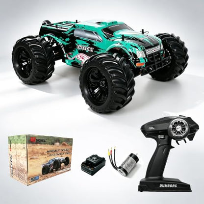 JLBRACINGRC 1/10 Brushless Fast RC Cars, Monster Truck,80+KM/H High Speed 4x4 Off-Road RC Truck,2.4GHZ Remote Control Car,IPX7 Waterproof RC Trucks for Adults(Not Include Battery)