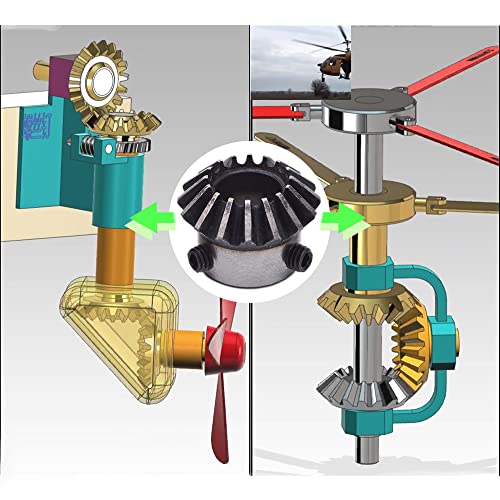 2Pcs Bevel Gear Tapered Bevel Pinion Gear Bevel Gears 1.5 Module for Hardware Mechanical Rotation (16T 12mm Hole) - size: 16T 12mm Hole