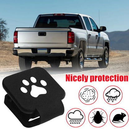 2" Trailer Hitch Cover, Silicone Dog Paw Square Hitch Cap Tube Plug Insert for 2 Inch Receivers, Trailer Exterior Tow Receiver Tube Plug Cap, Universal for Truck Sedan ATV - color: Dog Paw