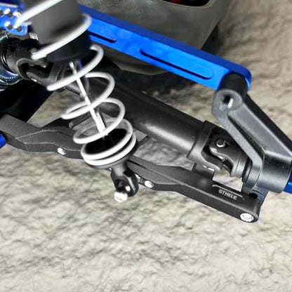 Aluminum Suspension A Arms for 1/10 Traxxas Rustler Slash Stampede Hoss 4WD 4x4 Upgrade Parts Replacement of Part 3655 (Titanium) - color: Titanium