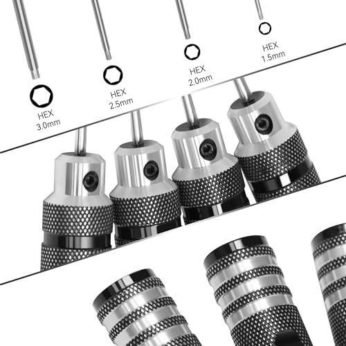 Speedybee RC Hex Driver Kit: 4pcs RC Tools Set 1.5mm 2.0mm 2.5mm 3.0mm Screw Driver for FPV Drone Quadcopter RC Car Helicopter Models, silver