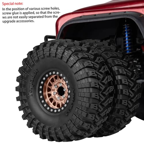 1.9 Dually Beadlock RC Wheel RC Tires for 1/10 SCX10 90046 AXI03007 TRX4 TRX6 VS4-10 Gen7 Gen8 MST CFX D90,Aluminum 1.9" Wheel Hub Rim RC Truck Tires 4pcs w/Adjustable Offset 4PCS Bronze - color: Bronze/Rc Wheel
