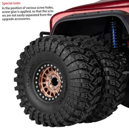 1.9 Dually Beadlock RC Wheel RC Tires for 1/10 SCX10 90046 AXI03007 TRX4 TRX6 VS4-10 Gen7 Gen8 MST CFX D90,Aluminum 1.9" Wheel Hub Rim RC Truck Tires 4pcs w/Adjustable Offset 4PCS Bronze - color: Bronze/Rc Wheel