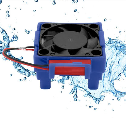 RC Car Motor Cooling Fans VXL-3s ESC Cooling Fan RC Electric Motor Heat Sinks Compatible with Traxxas Slash 4x4 Stampede 4x4 Rustler 4x4 Hoss 4×4 Velineon VXL 3s Heat Sink （Blue