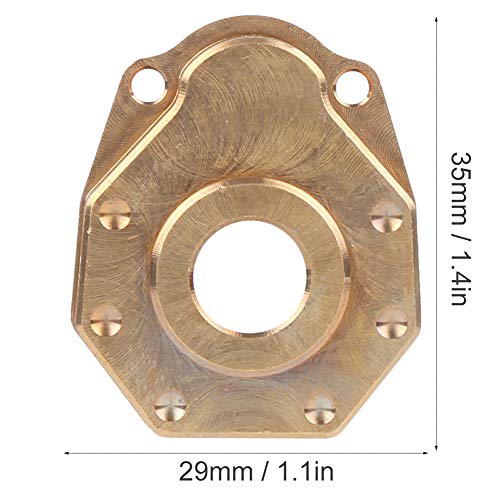 Front Back Portal Axle Universal Axle Case Cover Brass Weight Heavy Duty Brass Steering Knuckle Portal Cover for TRX4 Crawler 1/10 RC Car