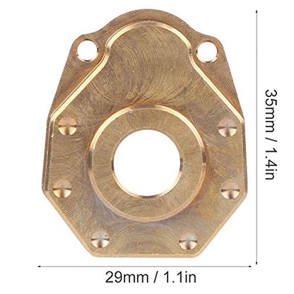 Front Back Portal Axle Universal Axle Case Cover Brass Weight Heavy Duty Brass Steering Knuckle Portal Cover for TRX4 Crawler 1/10 RC Car