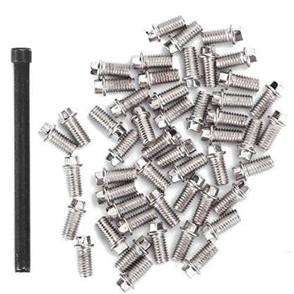 VGEBY RC Car Screw 50Pcs RC Car Wheel Rims Hub Screws Stainless Steel Screws for 1/10 RC Crawler Car - size: M3