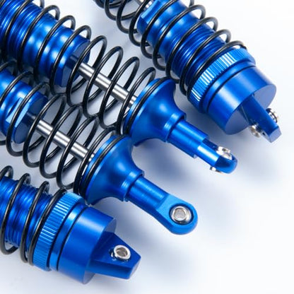 All Metal Shocks Front Rear Oil Shocks Absorber for Tra-xxas Slash 2WD Rustler 4X4 VXL Hoss Stampede Bandit Nitro Shock Absorber Damper Set 1/10 RC Upgrades Parts Replace