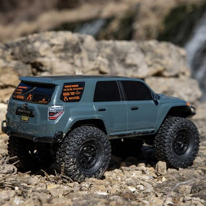Axial SCX24 Toyota 4Runner 1/24 RC Truck, 4X4 RTR, Gray | , Brushed Rock Crawler, AXI-2035T2, Battery and Charger Included - color: Gray