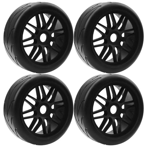 17mm Hex 1/8 RC Buggy Tires & Wheels with Foam Inserts Compatible with Arrma Typhon 6S 3S Talion 6S BLX Team Losi 8IGHT HPI 1/8 Off Road RC Buggy, Tire OD 105mm