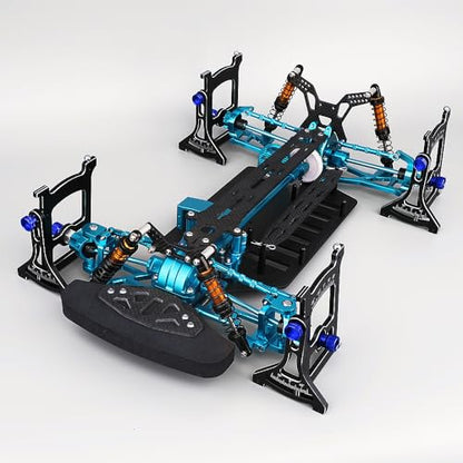 Multi-Functional 1/10 RC On Road Cars Alignment Tool - Camber, Toe, Slip Angle Gauge, 1/10 RC Suspension Tuning Setup Gauge, Aluminum Ultimate Suspension & Steering Adjustment Tool