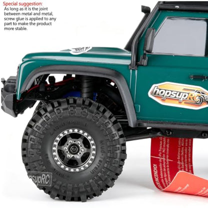 1.0 RC Wheel RC Tires for 1/18 1/24 Trx4 m Axia l SCX24,1.0" Beadlock RC Truck Tires and Wheel Highway Tires Wheel Rim,Rubber Tires Aluminium Wheel Rim,Titanium - color: Titanium(1.0tires)