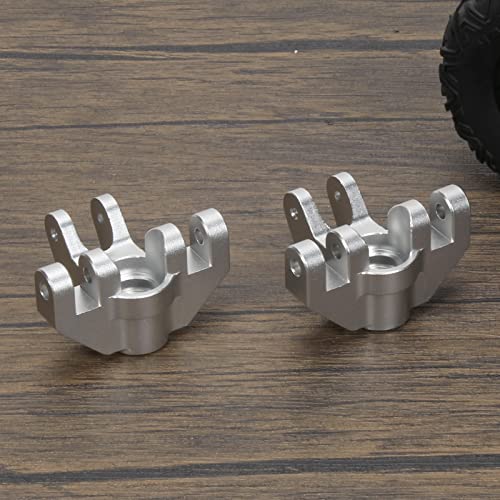RCAWD Spindle Set Front Steering Blocks LOS244004 for Losi 1/8 LMT Upgrade Parts Silver - color: Silver