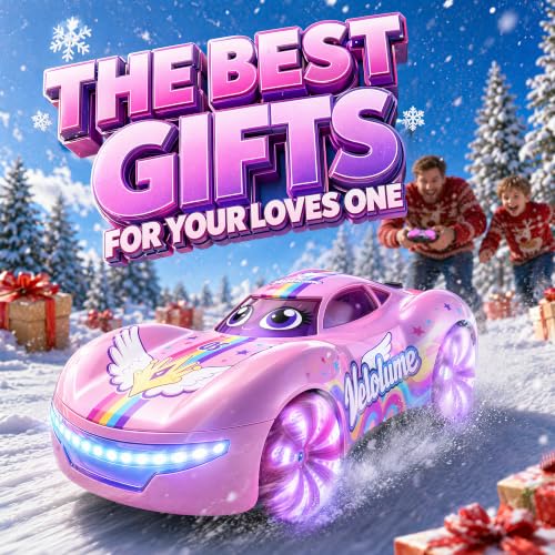 Gesture Sensing RC Stunt Car, 2.4GHz 4WD Remote Control Car for Girls 4-12 | 50 Min Play Dual Batteries, Mist Spray, LED Light Wheels & 360° Spin, Hobby Toy Birthday Gift for Kids Girls Ages 6 7 8, Pink - color: 2-pink