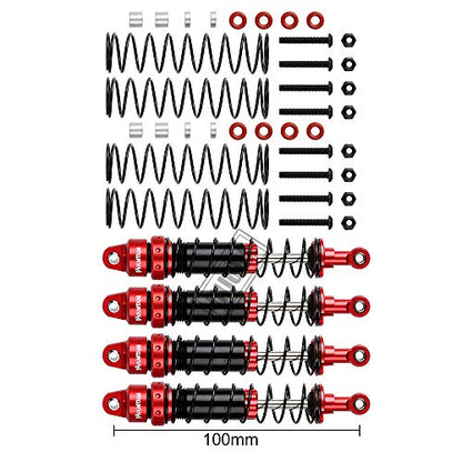 INJORA Shock Absorber Damper for 1/10 RC Crawler SCX10 TRX-4 (100mm)
