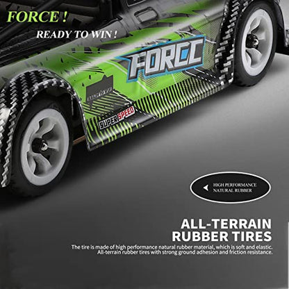 RC Car, Remote Control Car 1/28 Short Truck Car 2.4GHz Remote Control Race Car 30km/h High Speed Gift RTR with Metal Chassis 2 Battery for Adults