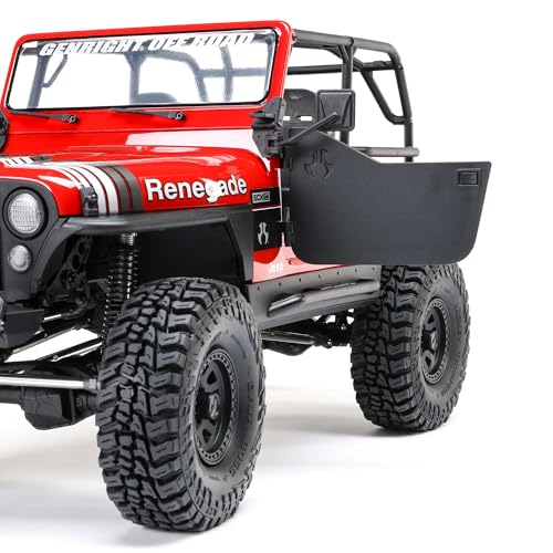 Axial RC Truck 1/10 SCX10 III Jeep CJ-7 4X4 RTR Brushed Rock Crawler, Red | Battery and Charger Not Included, AXI03008V2T1, Ready to Run - color: Red