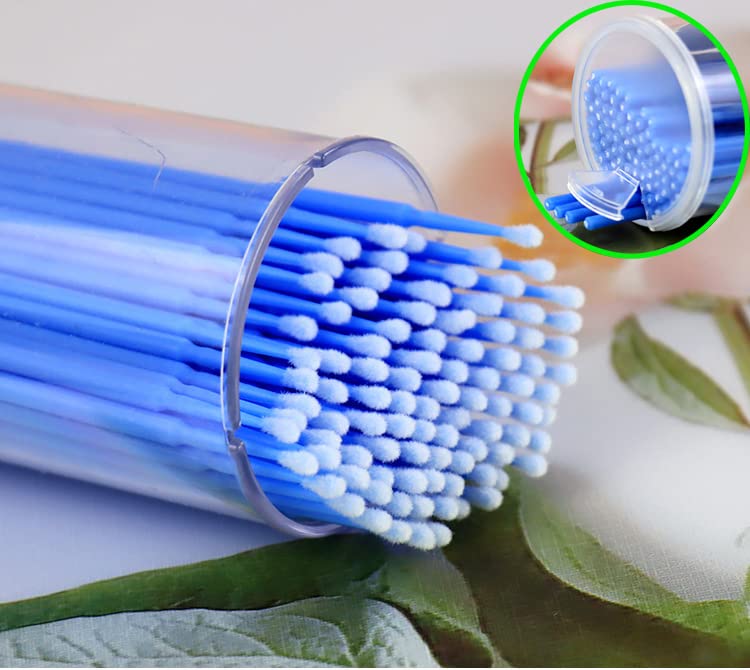 300 Pcs Repair Paint Brushes，Touch Up Paint Brushes, for Automotive Paint chip Repair, Clearance Cleaning, Available in 2.5 mm,2.0mm and 1.5 mm(L:2.5mm,Blue/M:2.0mm,Green/S:1.5mm, Purple)