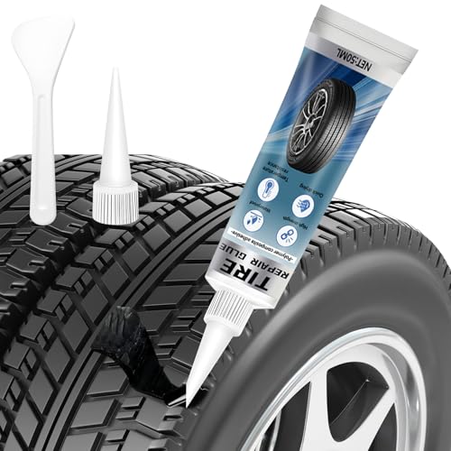 Vigorder Rubber Cement Glue for Car & Motorcycle Sidewall Fix, Strong Bonding & Waterproof (Black)